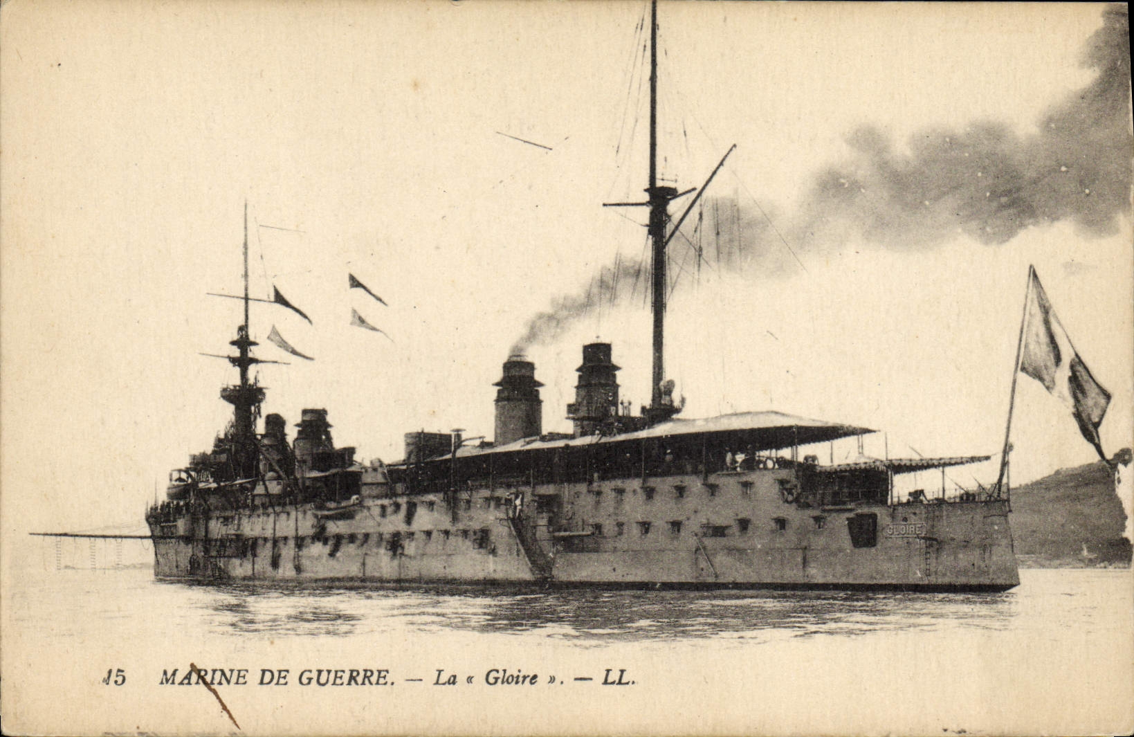 CPA Bateau Gaulois Cuirasse d'escadre 