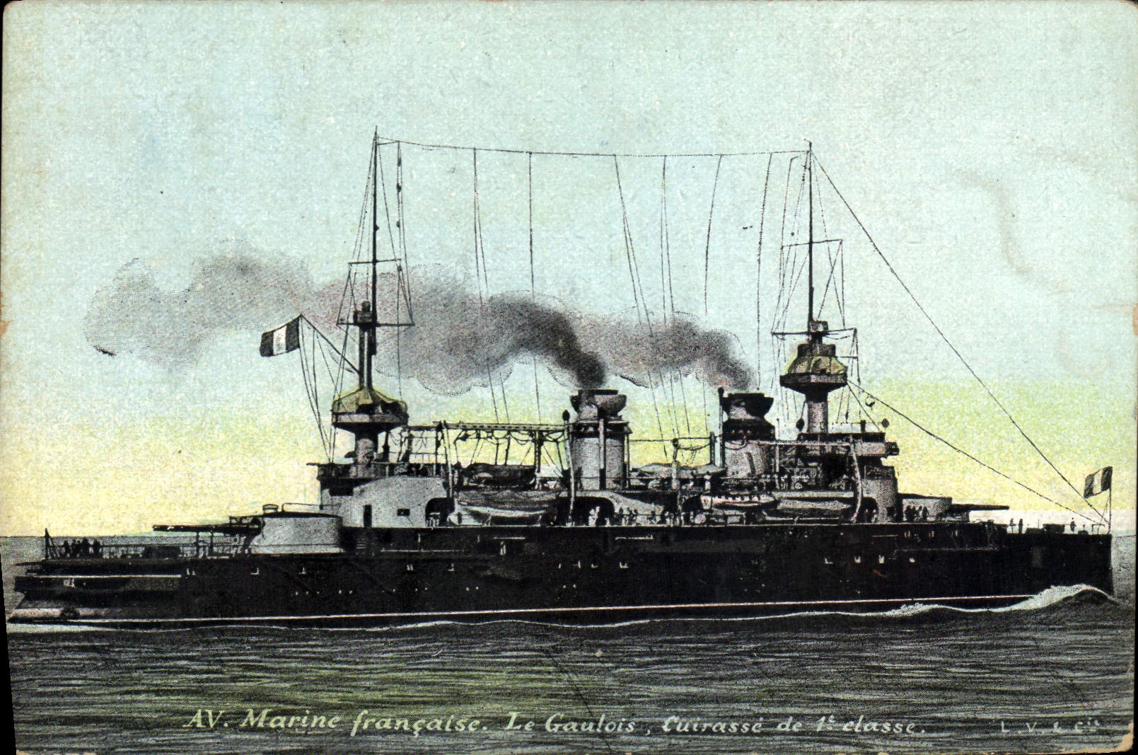 CPA Bateau La Gloire Croiseur Cuirasse