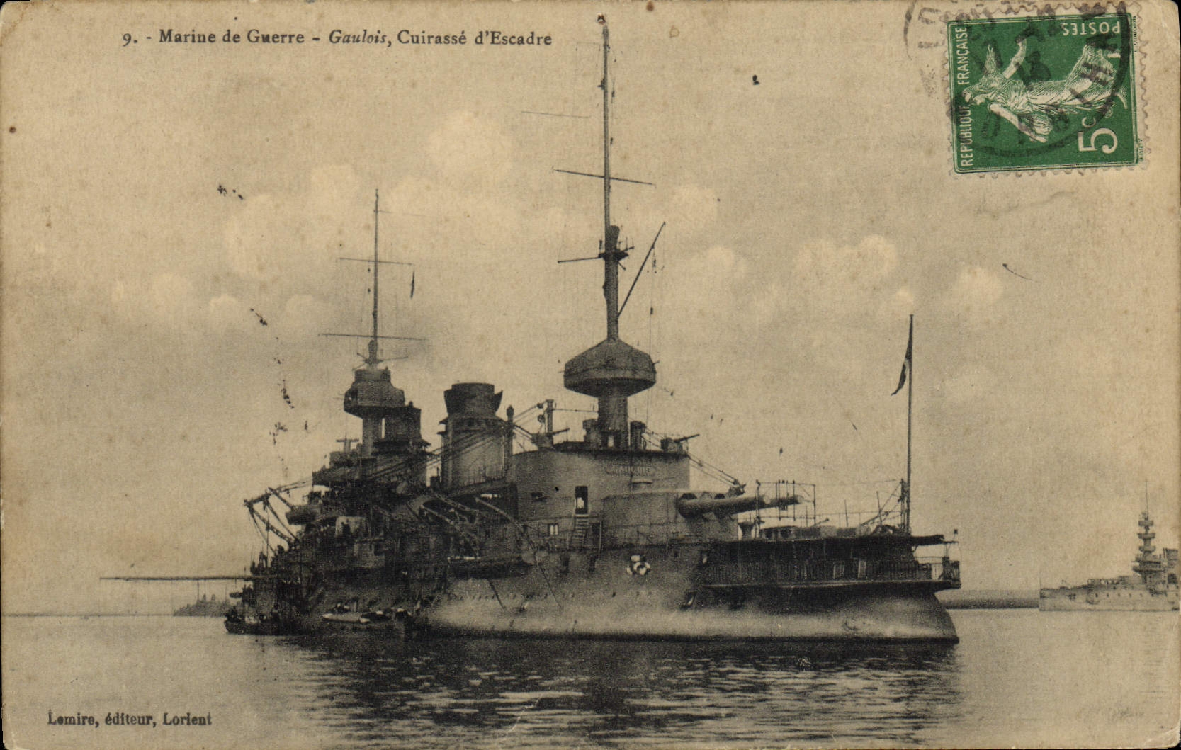 CPA Bateau Le Gaulois Cuirasse de 1ere classe