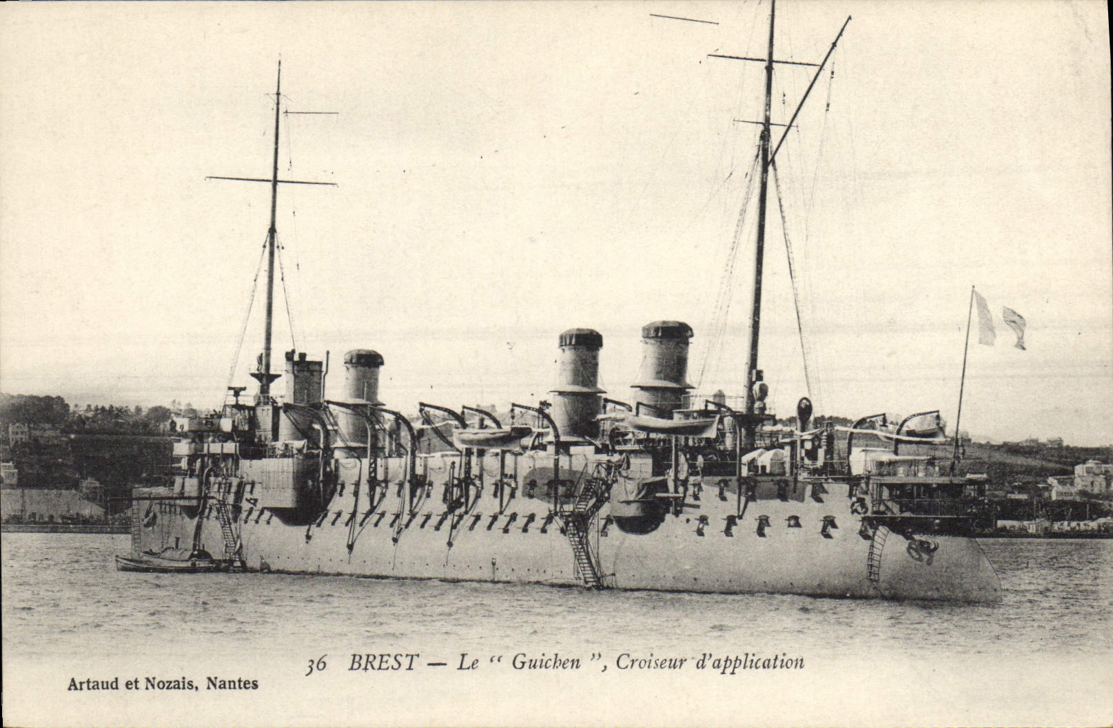 CPA Bateau Gaulois Cuirasse d'escadre 