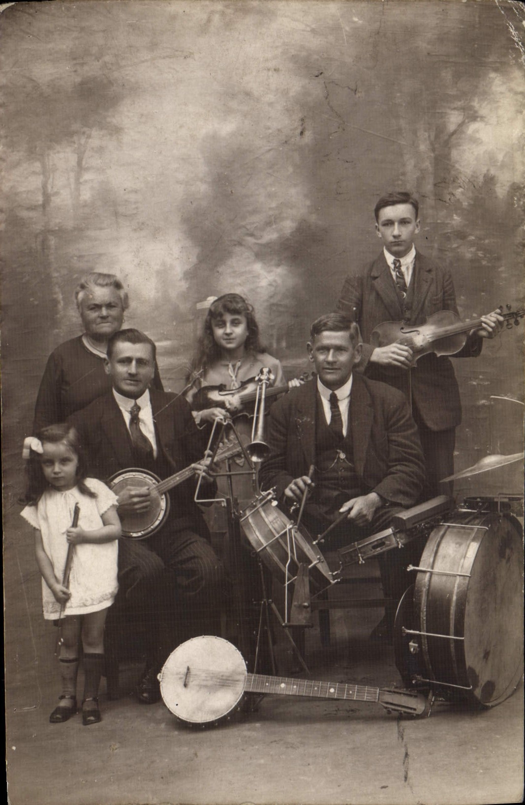 Postal familia Lairon Lairom Lairoux 24 de mayo de 1926
