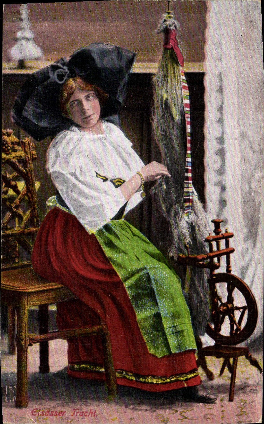 CPA Folklore Alsace Elsasser Tracht