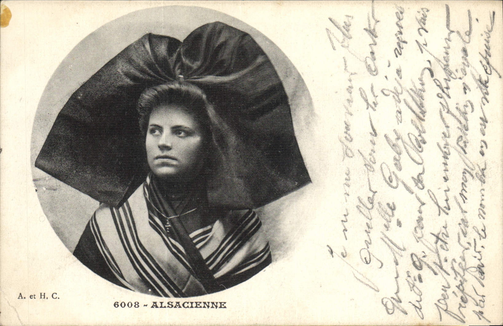 CPA Folklore Alsace Alsacienne