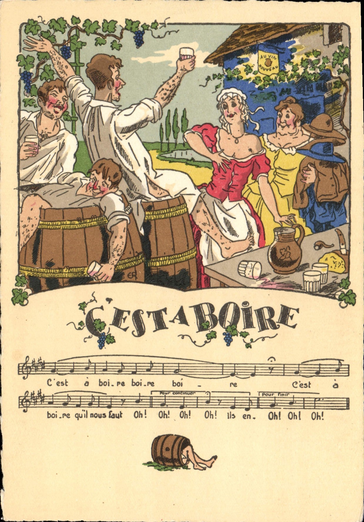 CPA Fantaisie Illustrateur C'est a boire 