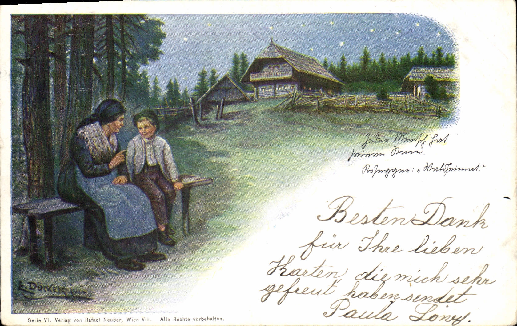 Vintage Postcard Imagination Illustrator Docker