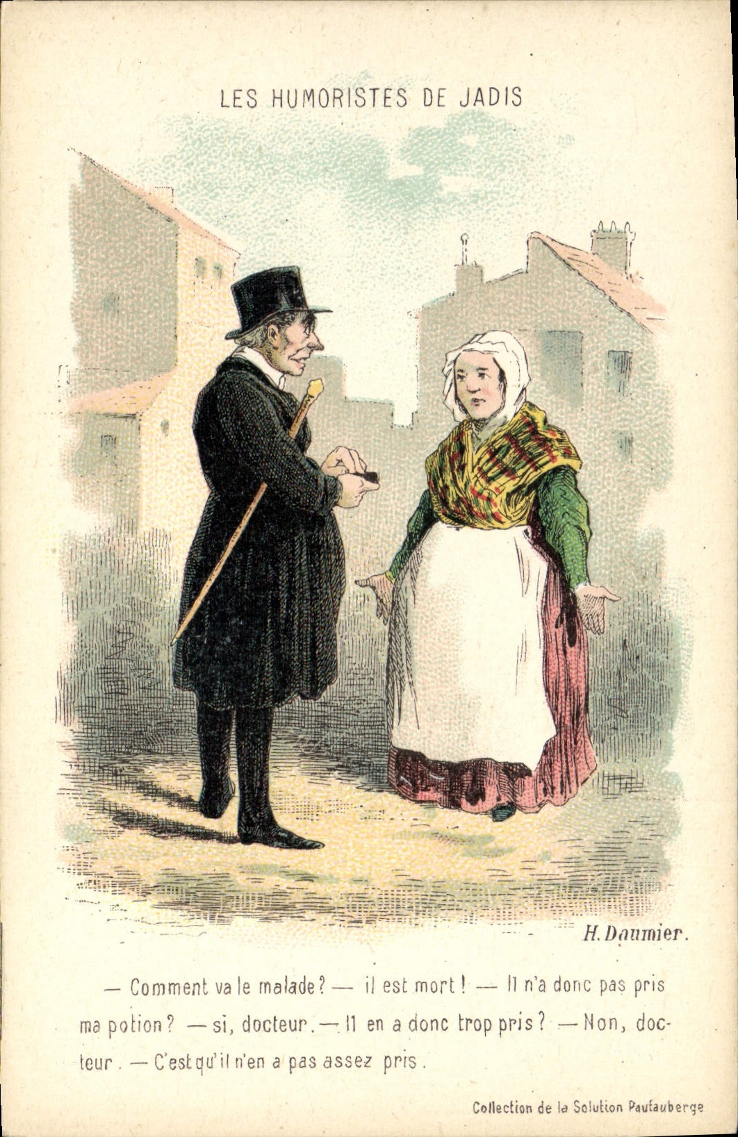 CPA Fantaisie Illustrateur Daumier Les humouristes de jadis 