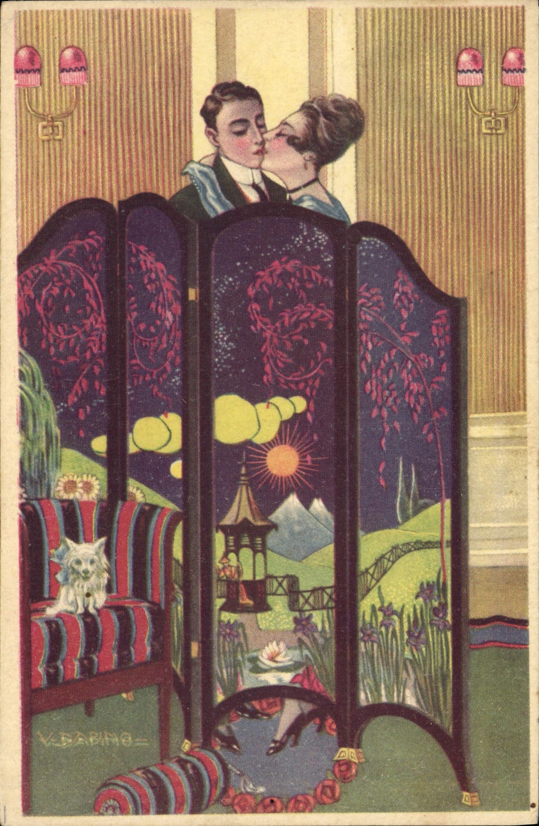 CPA Fantaisie Illustrateur Femme