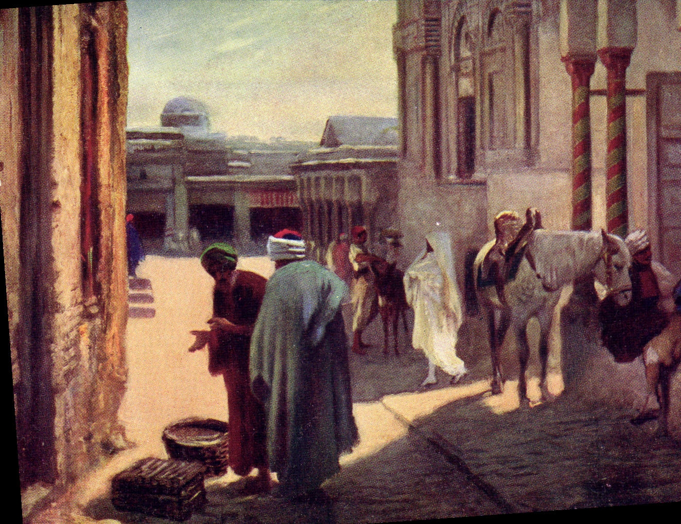 CPA Orientalisme Entree d'un palais du Rey