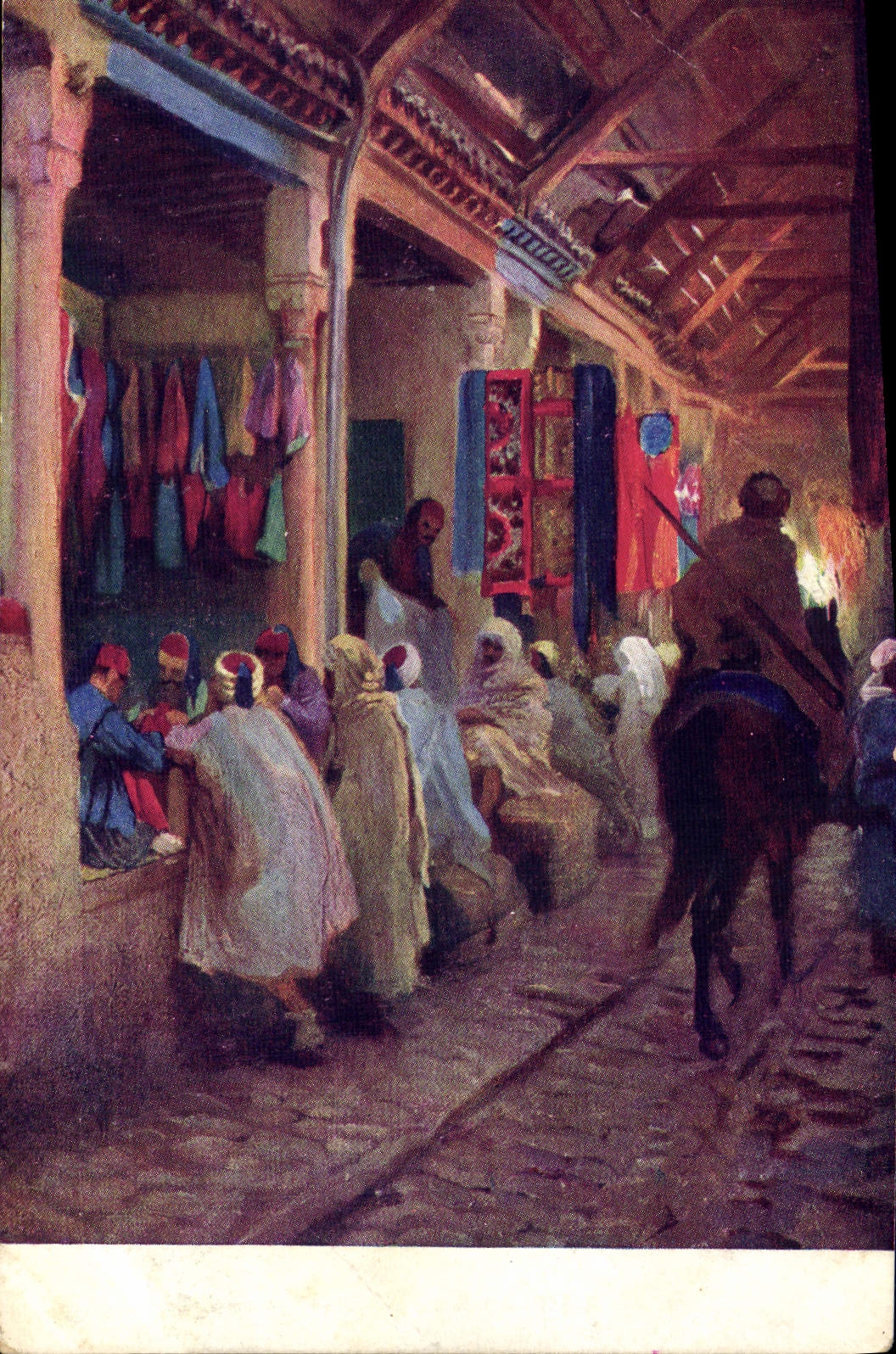 CPA Orientalisme Au bazar 