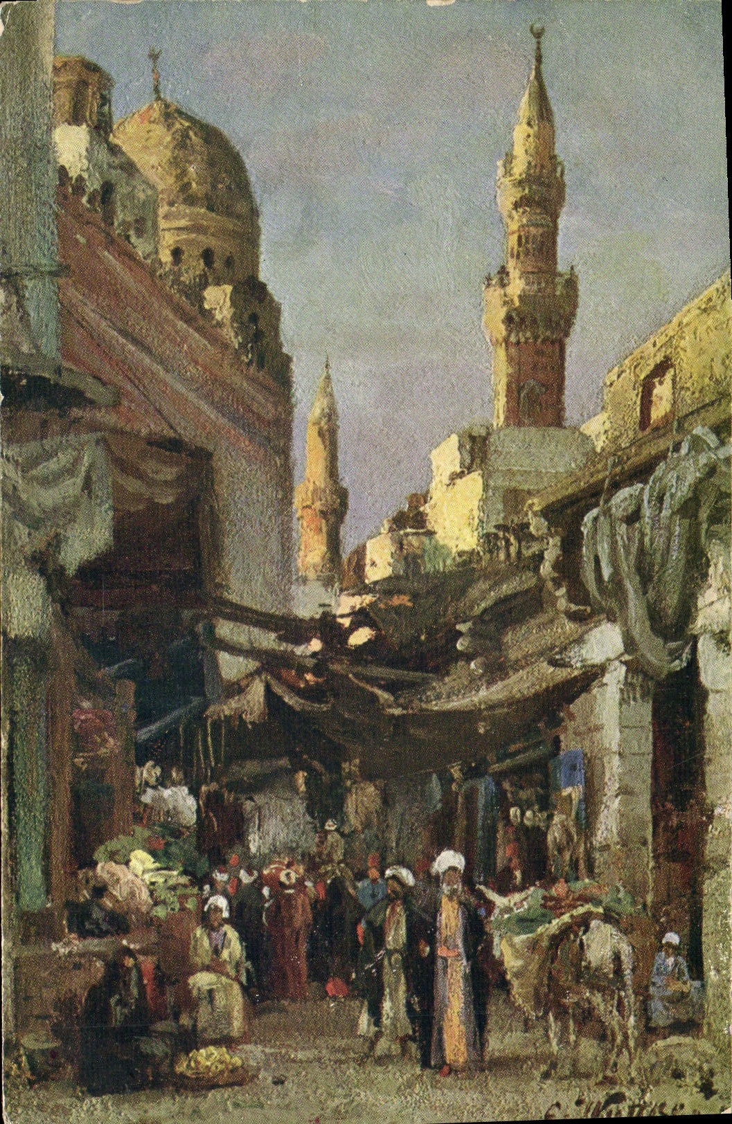 CPA Orientalisme Rue au Caire Egypte Egypt 