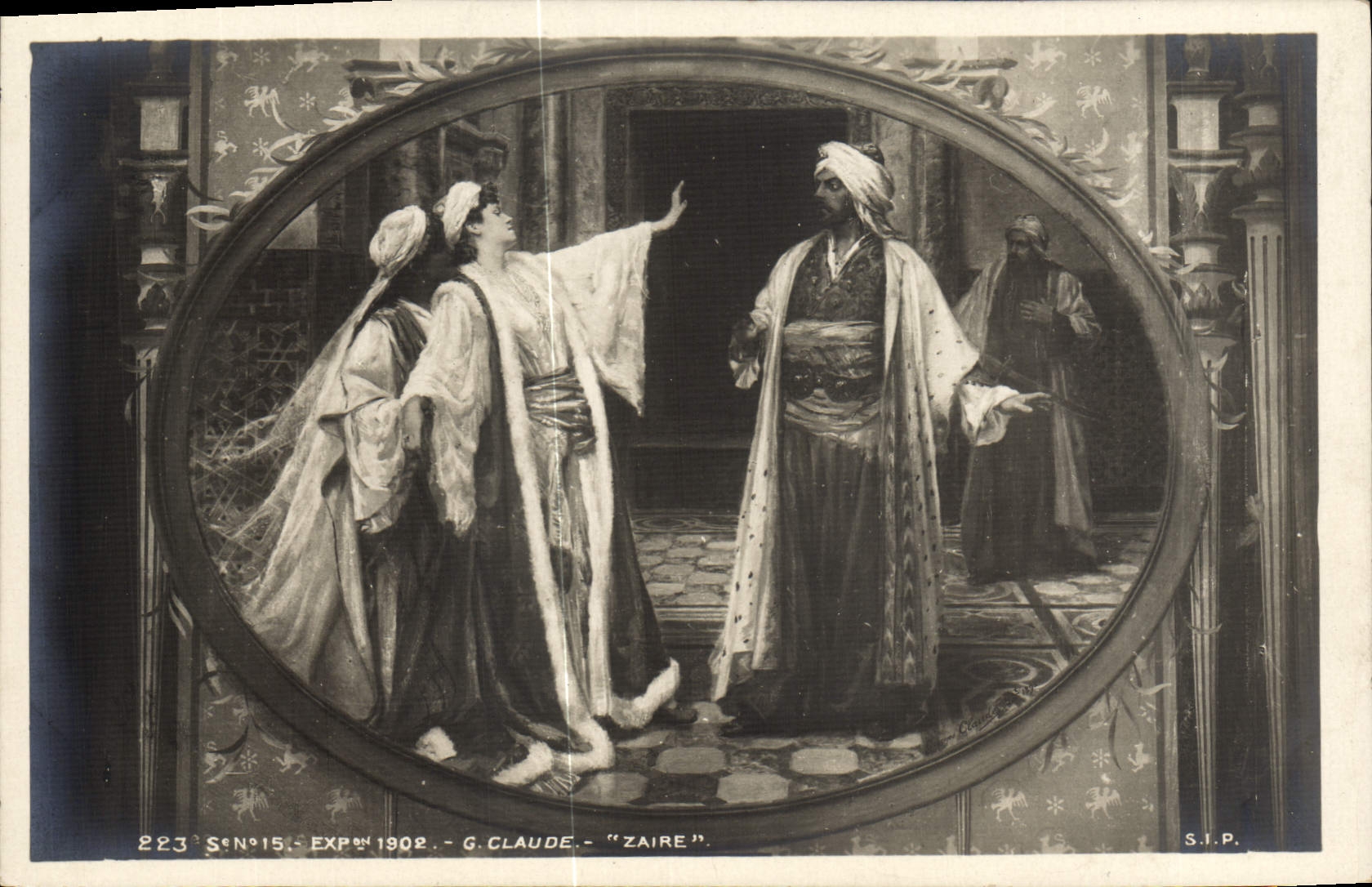 CPA Orientalisme Salon Exposition 1902 Claude Zaire