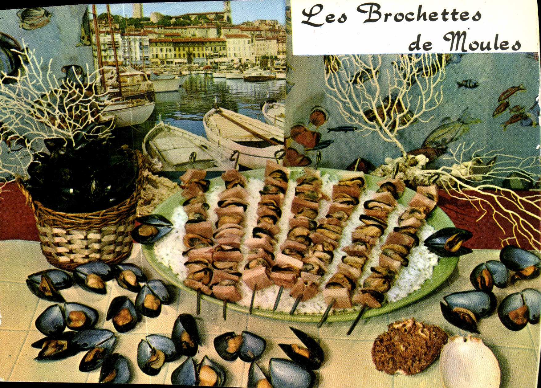 CPM Les brochettes de moules