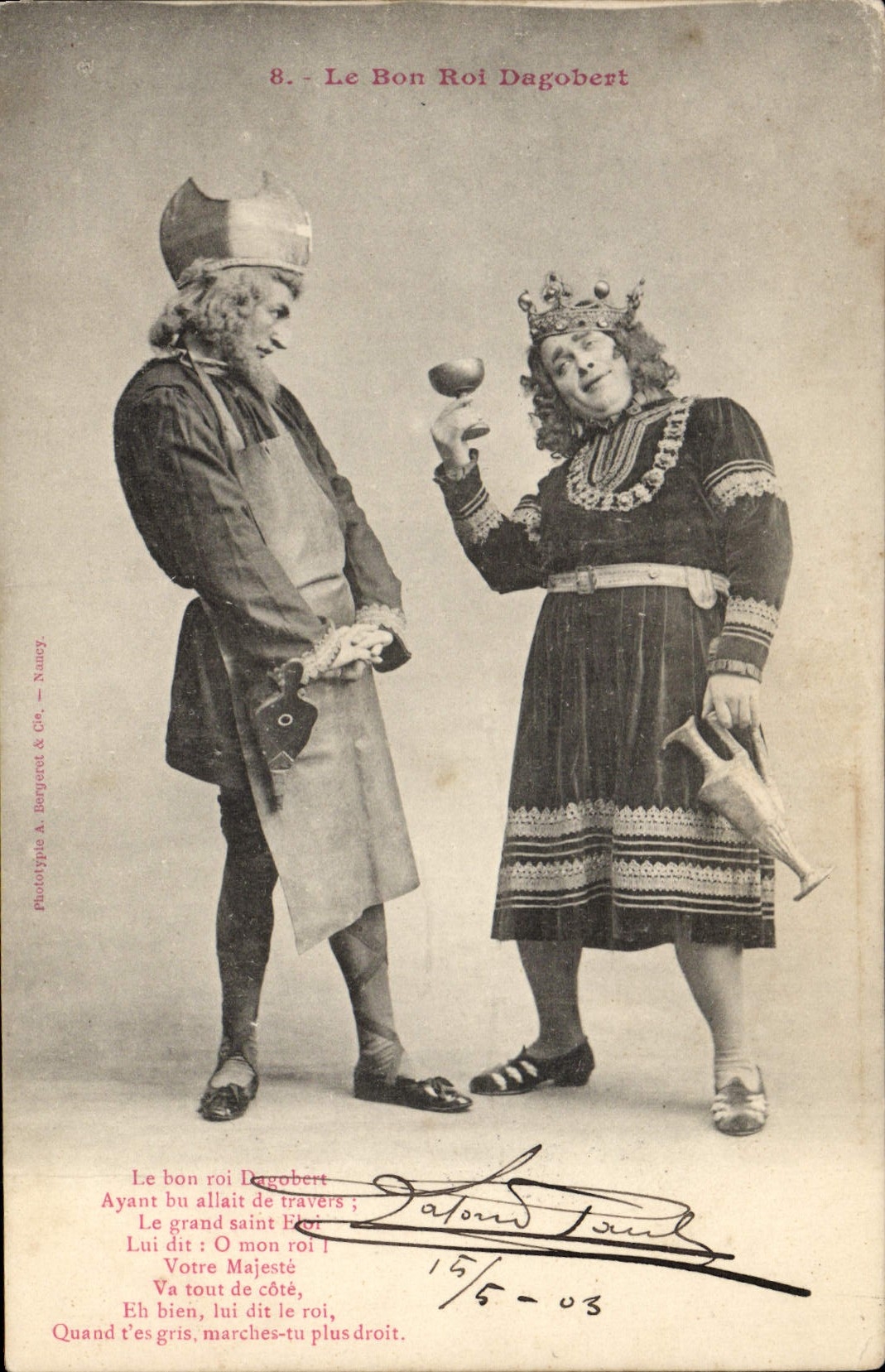 CPA Fantaisie Le bon roi Dagobert