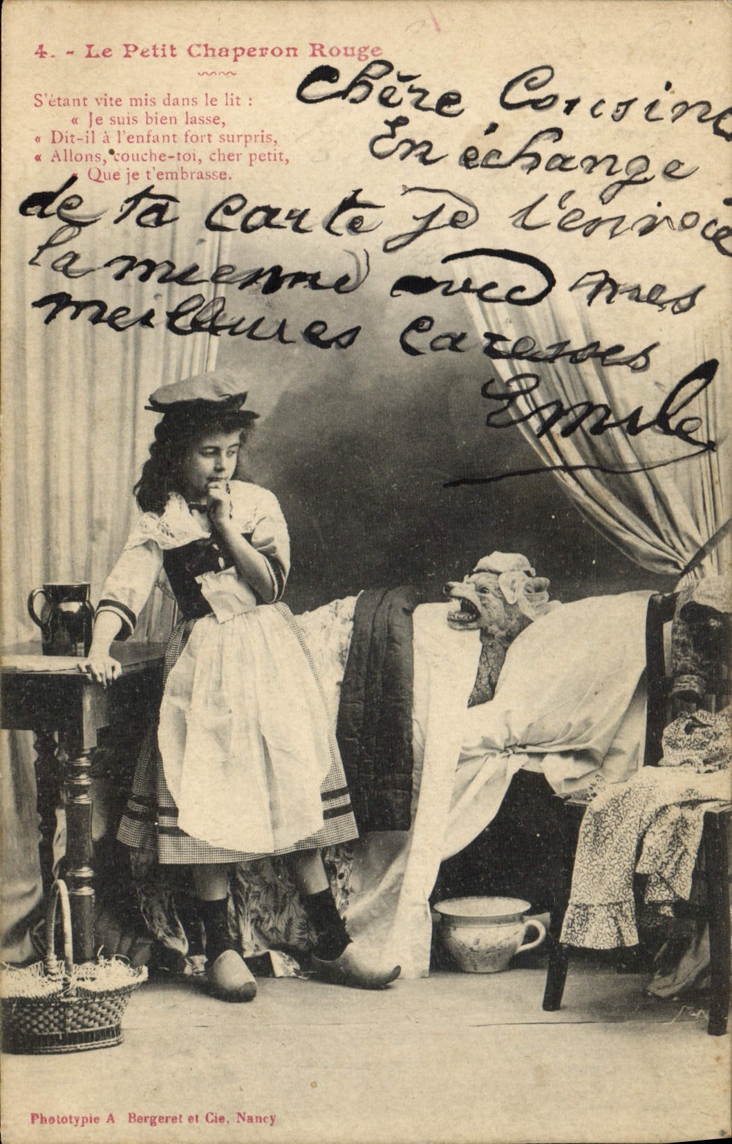 CPA Fantaisie Enfant Le petit chaperon rouge