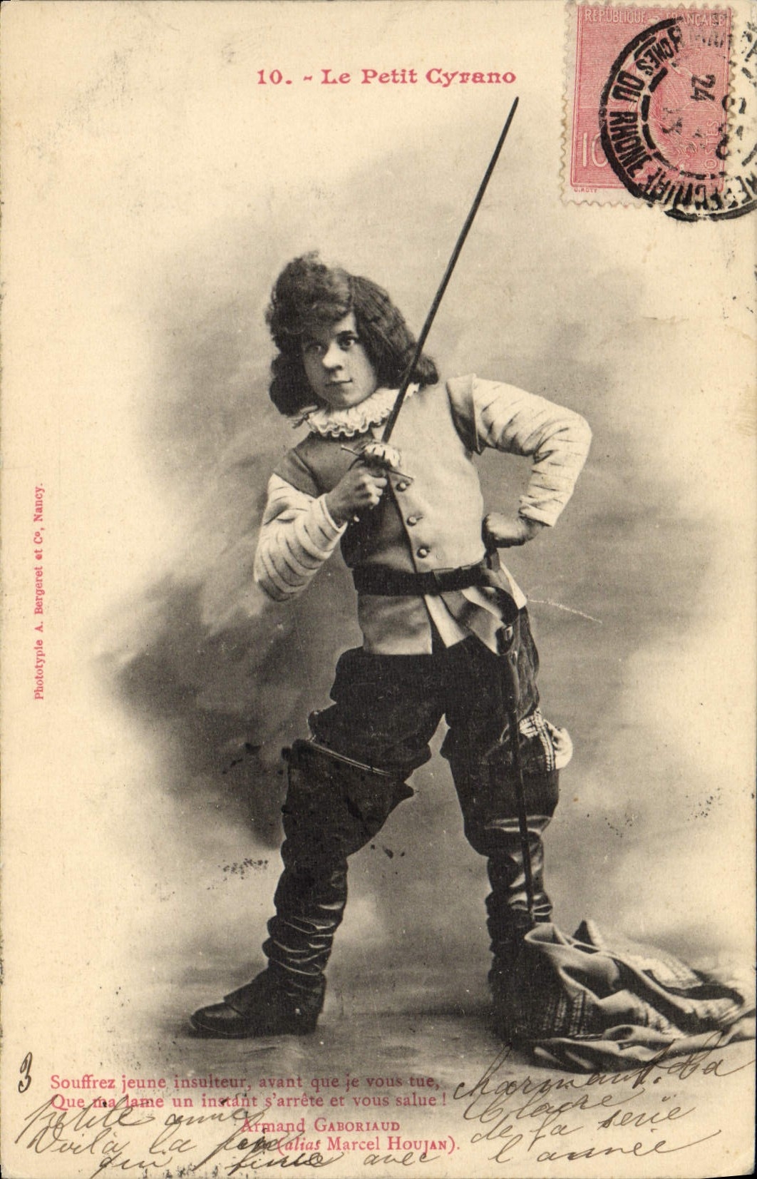 CPA Fantaisie Enfant Le petit Cyrano