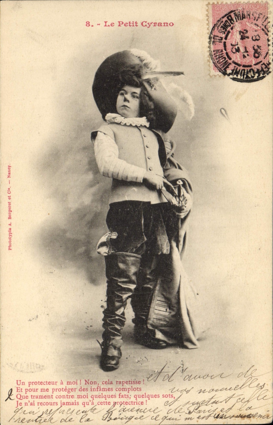 CPA Fantaisie Enfant Le petit Cyrano