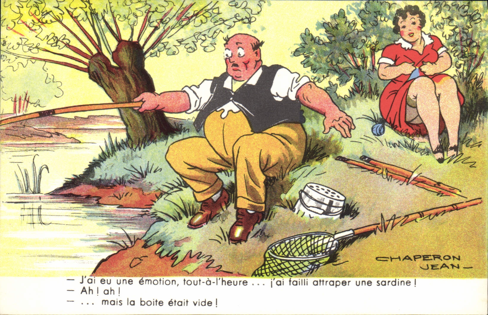 CPA Peche Pecheur Illustrateur Jean Chaperon
