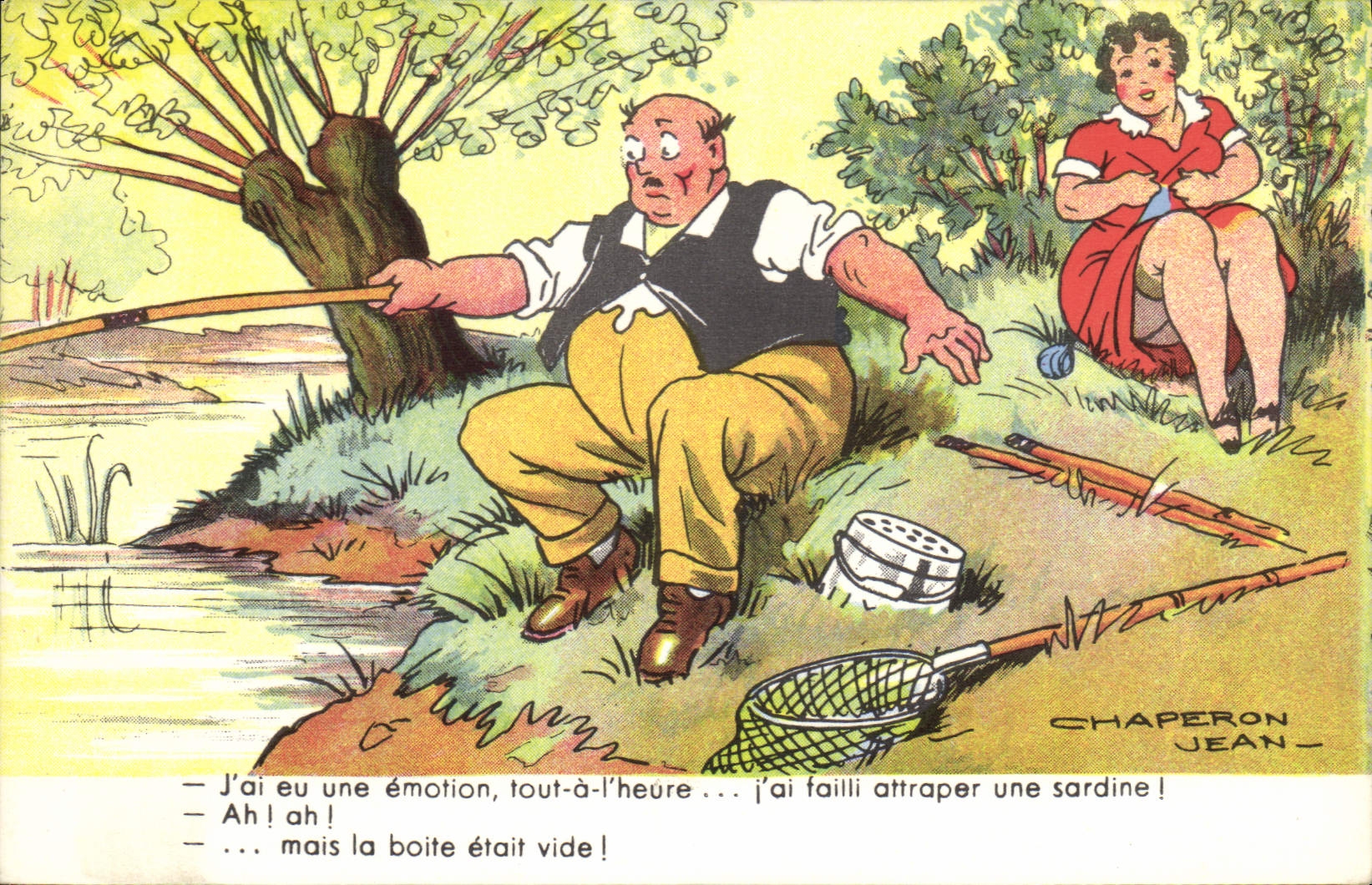CPA Peche Pecheur Illustrateur Jean Chaperon 