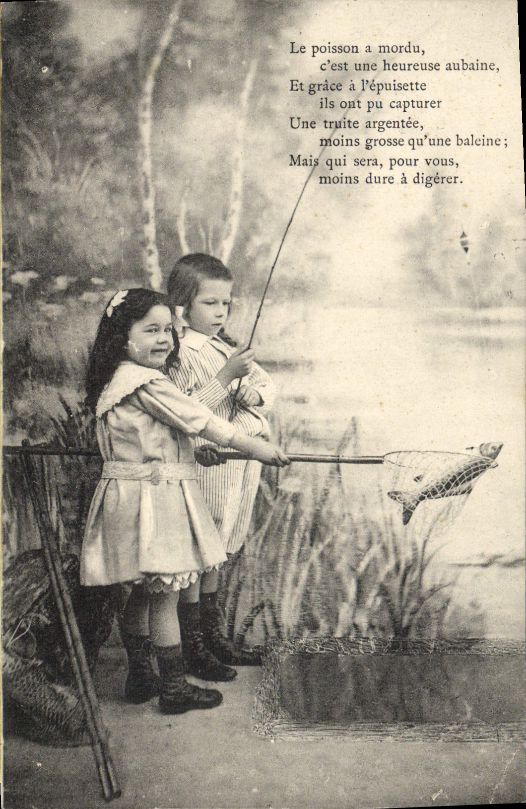 CPA Peche Pecheur Enfants 