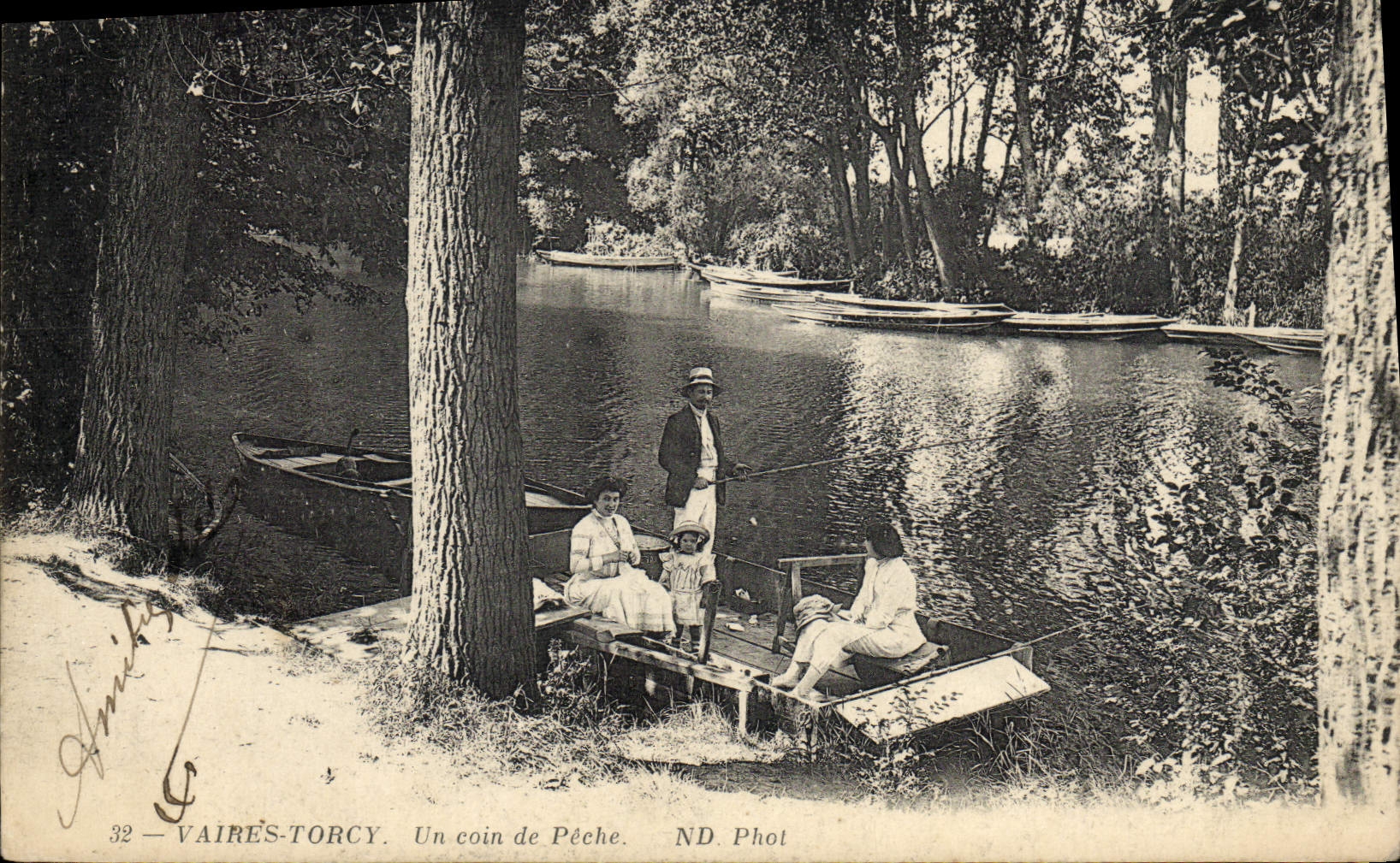 Postal Pesca Pecador Verados Torcy una esquina pesquera