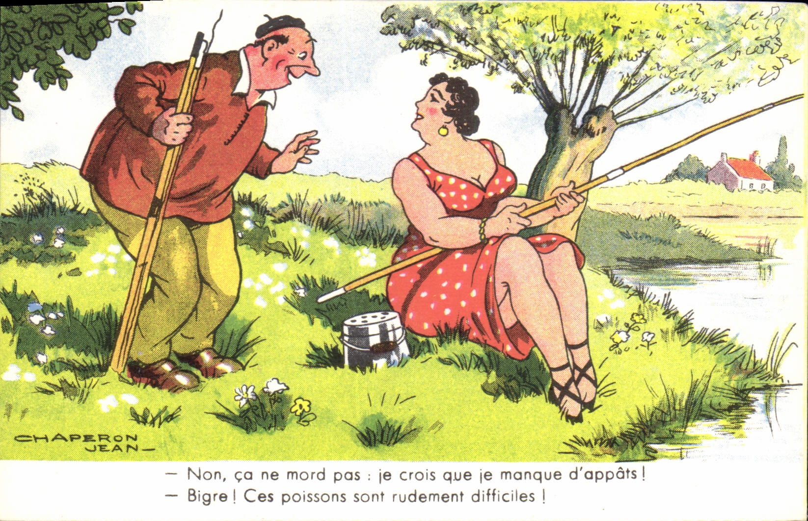 CPA Peche Pecheur Illustrateur Jean Chaperon 