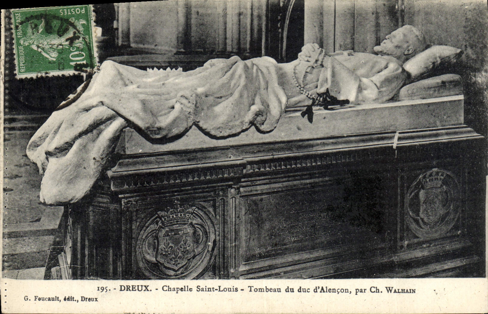 CPA Dreux Chapelle Saint Louis Tombeau du Duc d'Alencon 