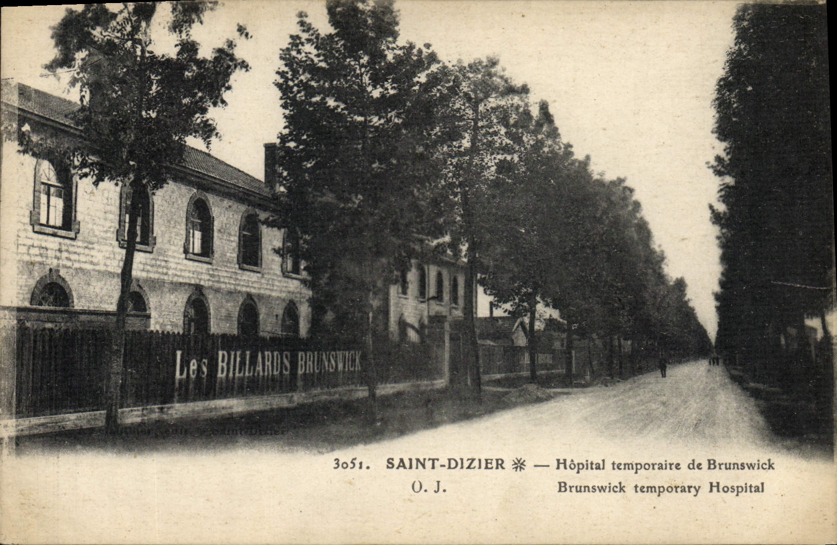 Vintage Postcard Health Holy Militaria Dizier temporary Hospital of Brunswick