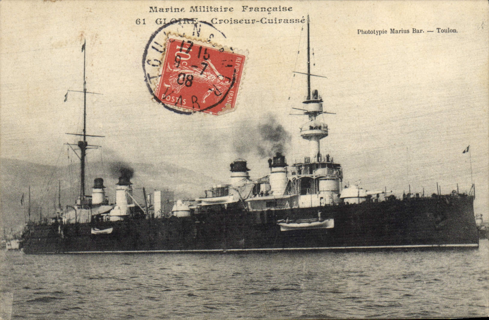 CPA Bateau Gloire Croiseur Cuirasse