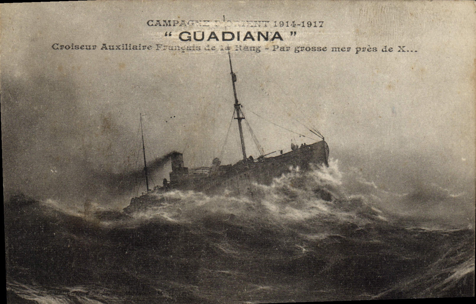 CPA Bateau Guadiana Croiseur auxiliaire francais de 1er rang