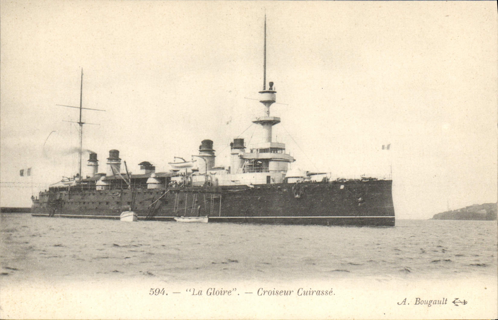 CPA Bateau La Gloire Croiseur cuirasse