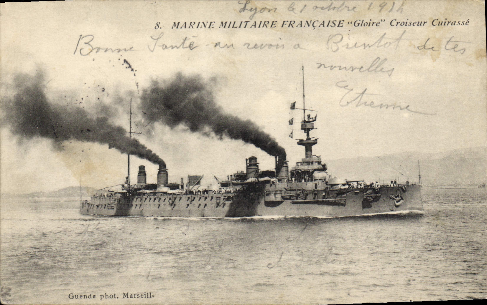 CPA Bateau Gloire Croiseur Cuirasse