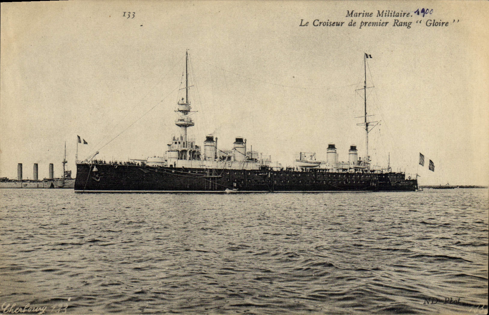 CPA Bateau Le croiseur de premier rang Gloire