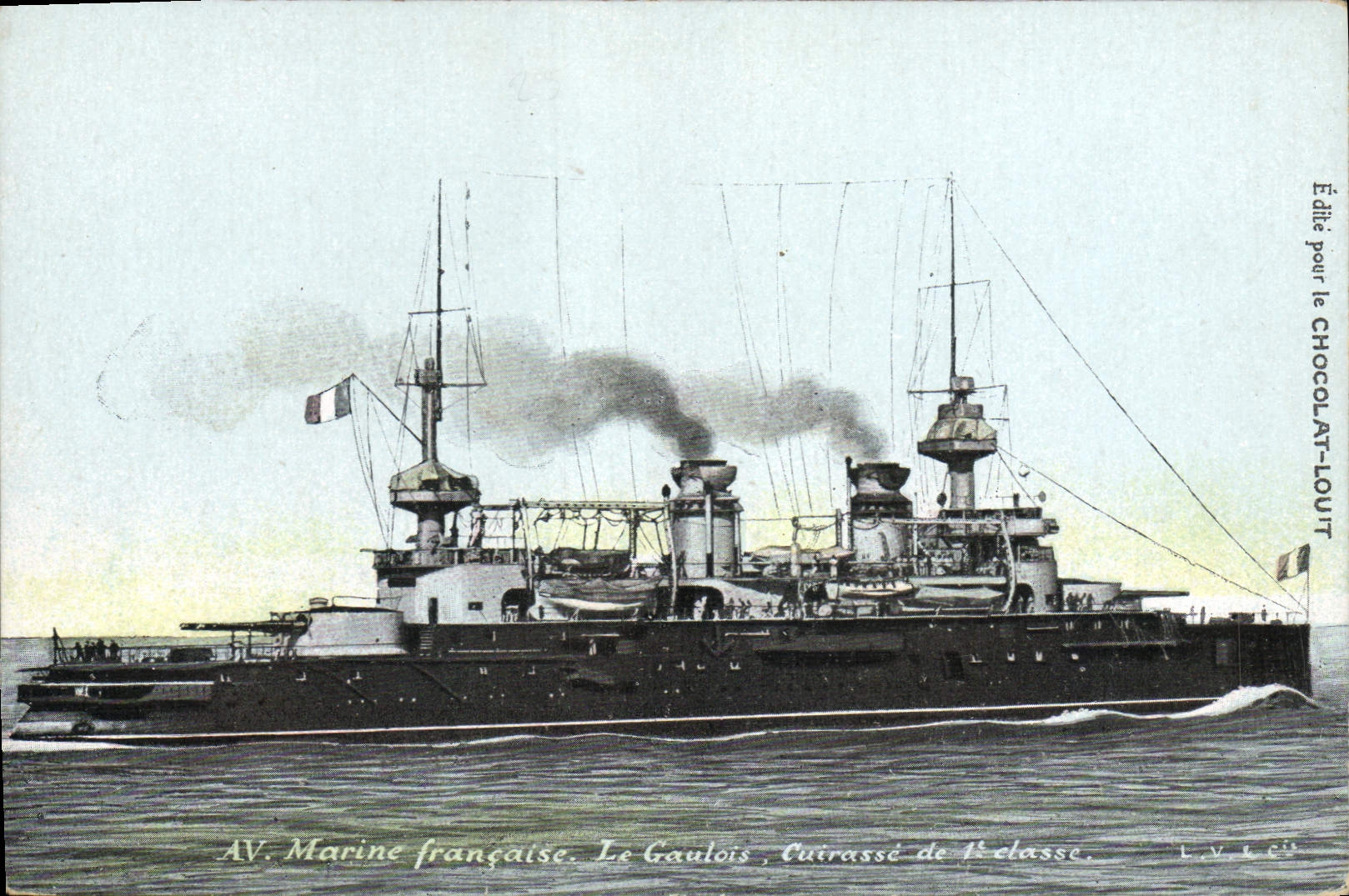 CPA Bateau Le Gaulois Cuirasse de 1er classe