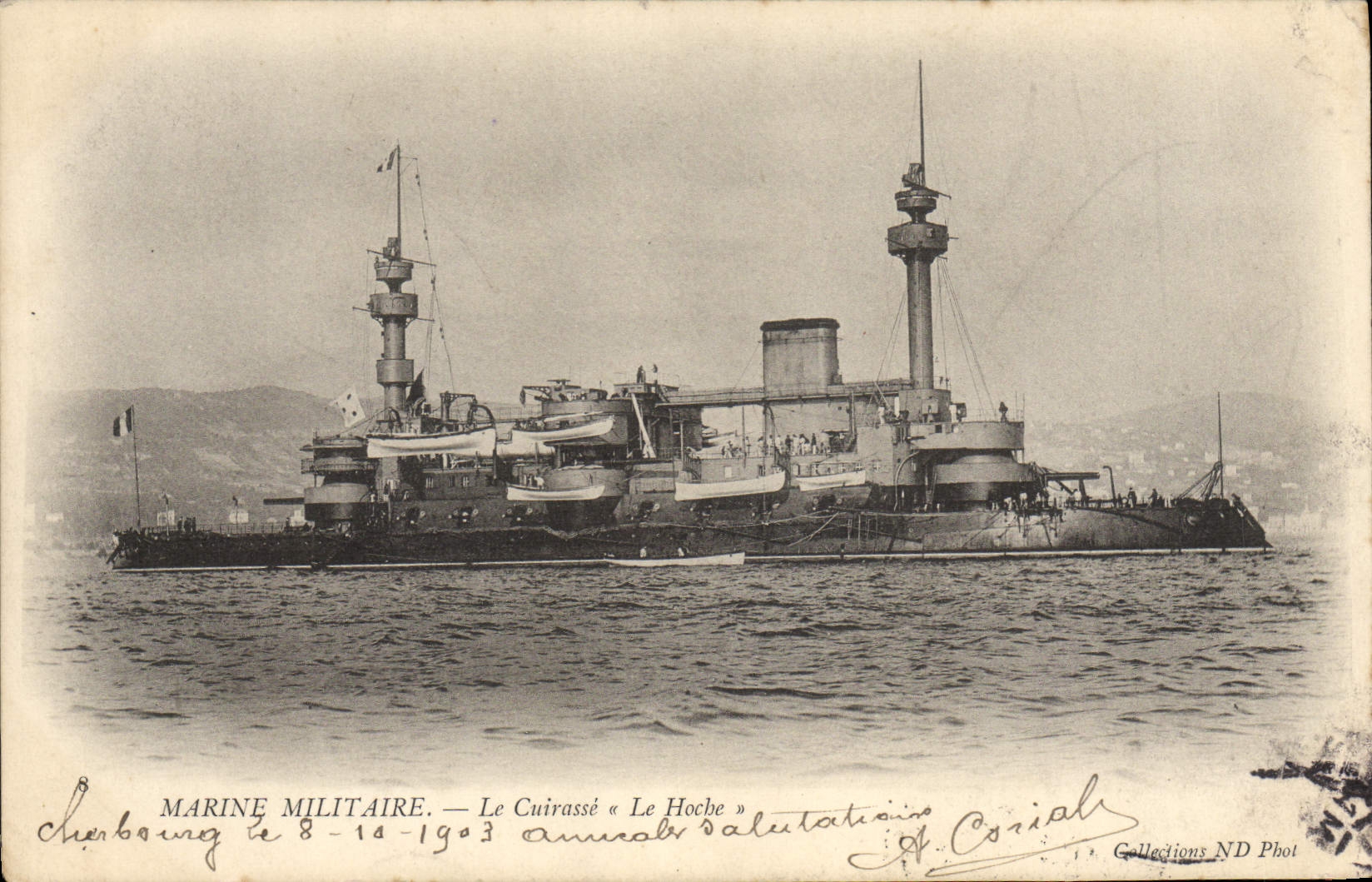 CPA Bateau Le cuirasse Le Hoche