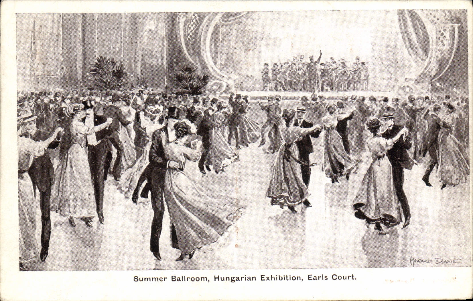 CPA Summer ballroom Hungarian exhibition Earls Court 