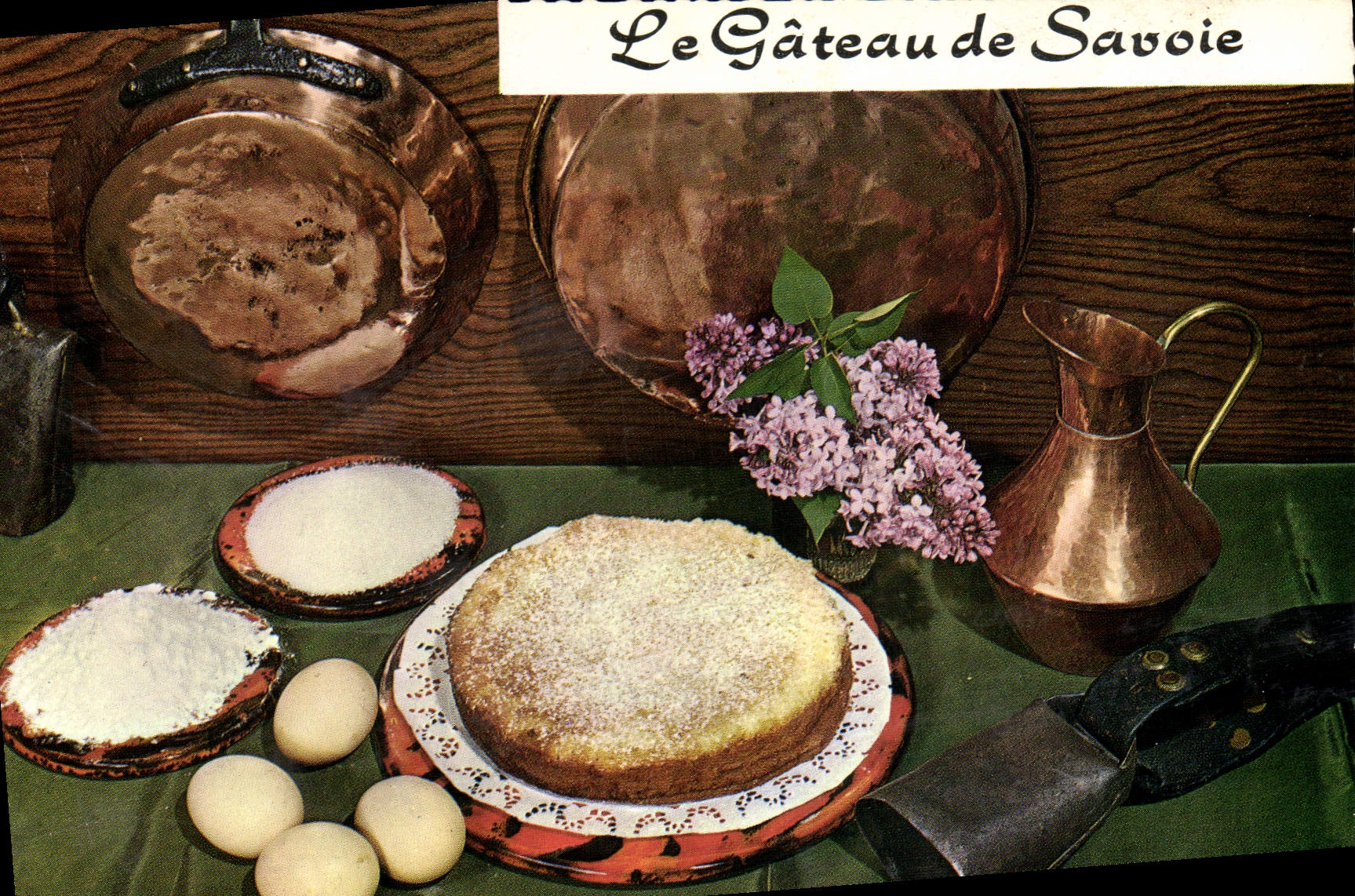 Postal la tarta de Saboya