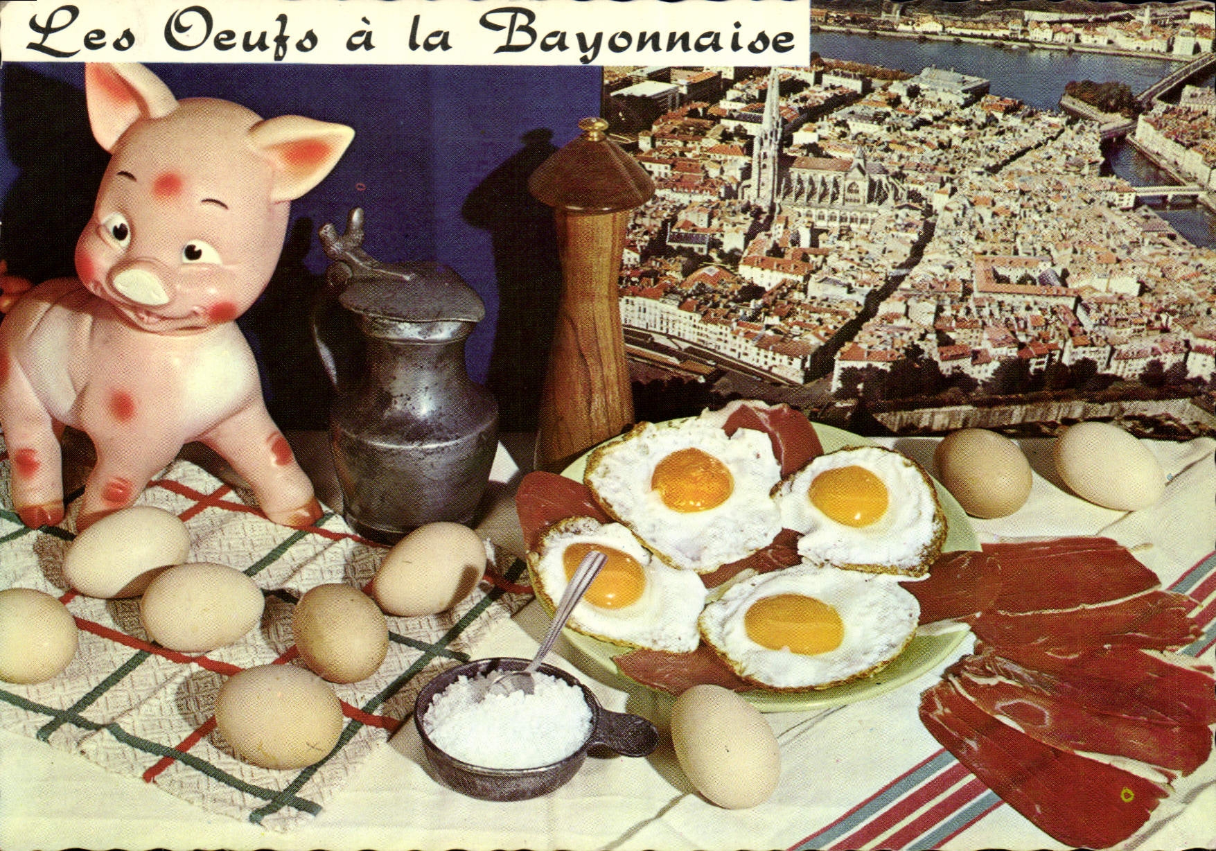 CPM Les oeufs a la Bayonnaise 