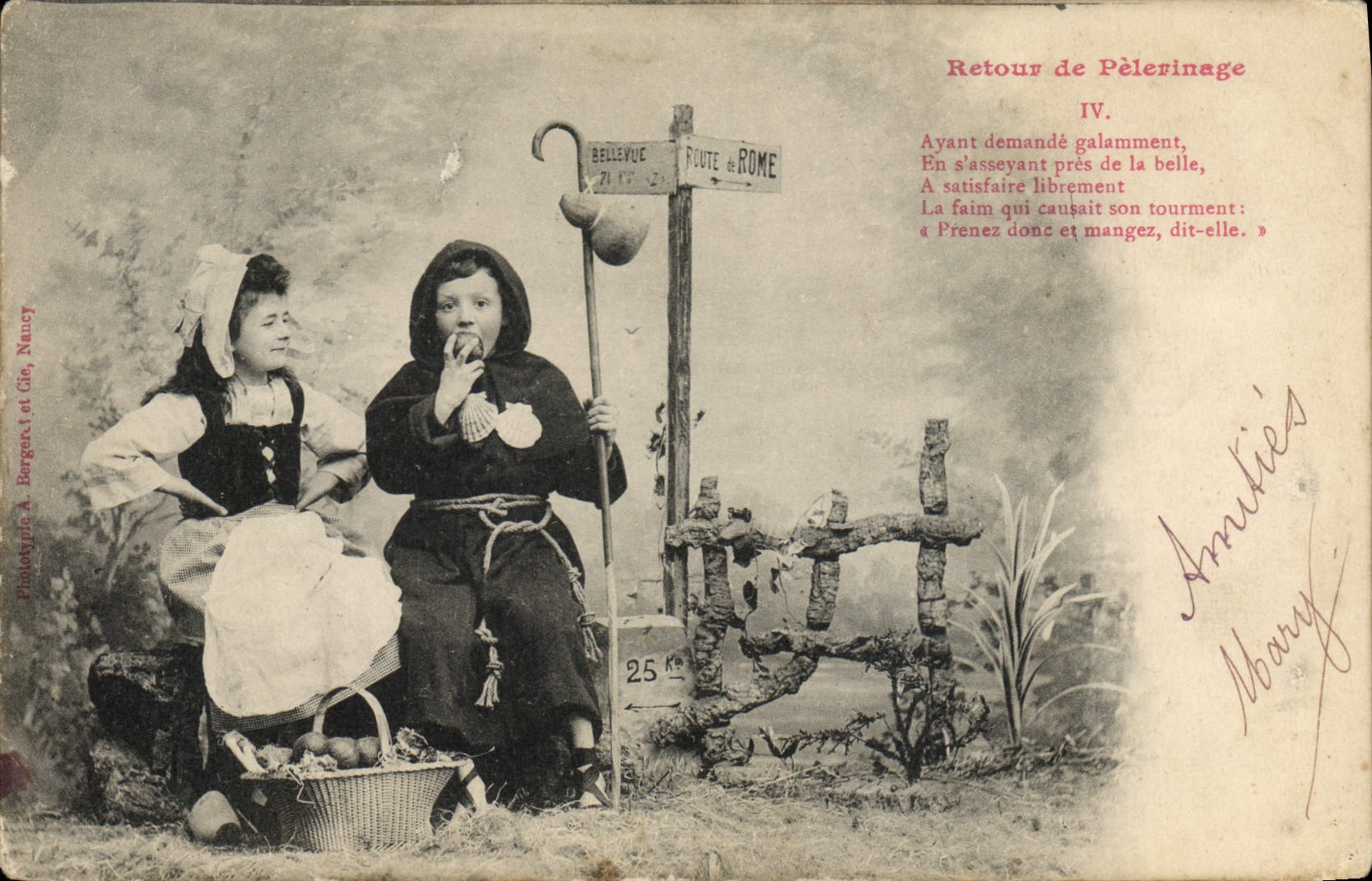 CPA Fantaisie Enfants Retour de pelerinage