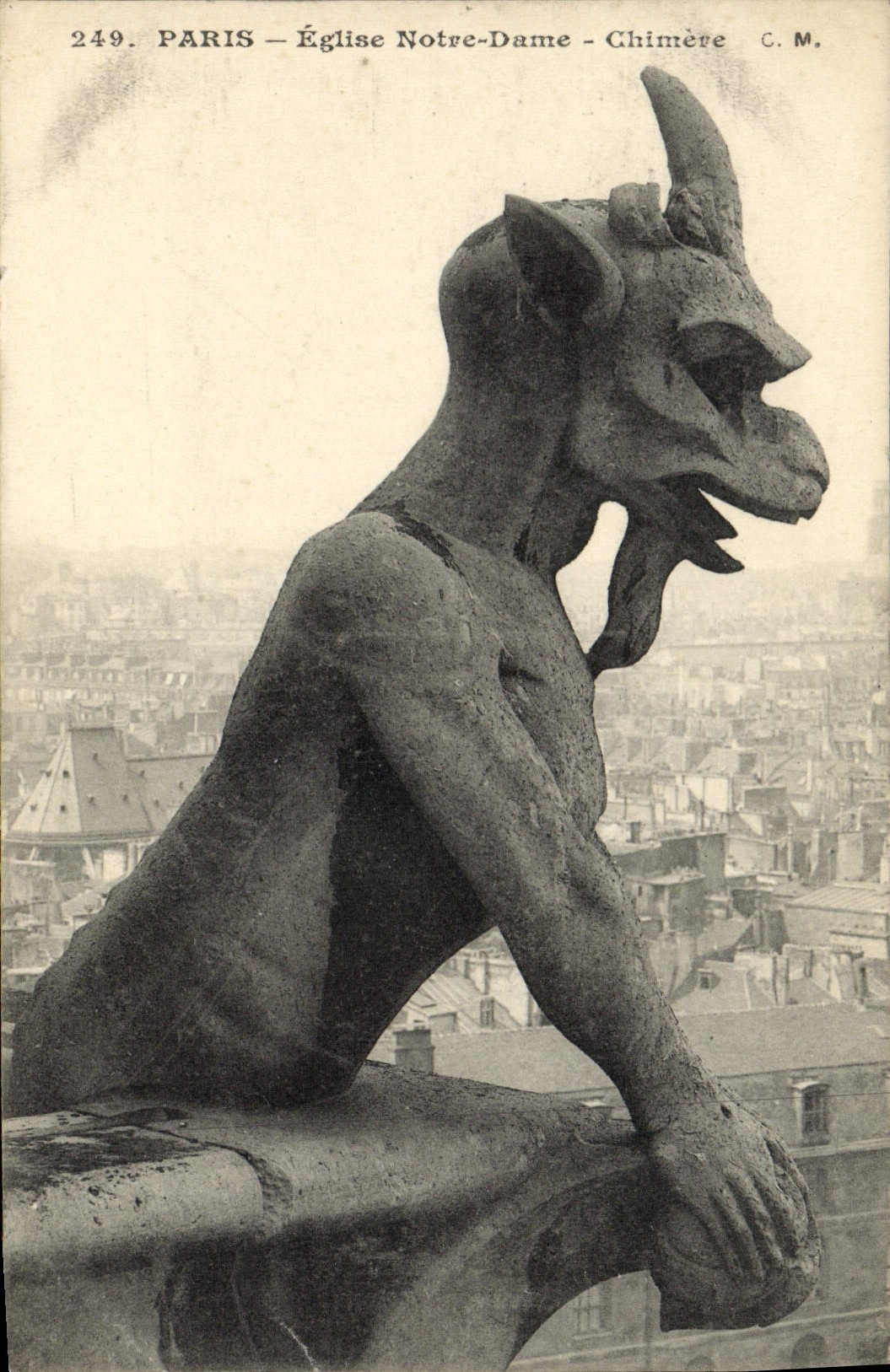 CPA Gargouille Paris Notre Dame Chimere