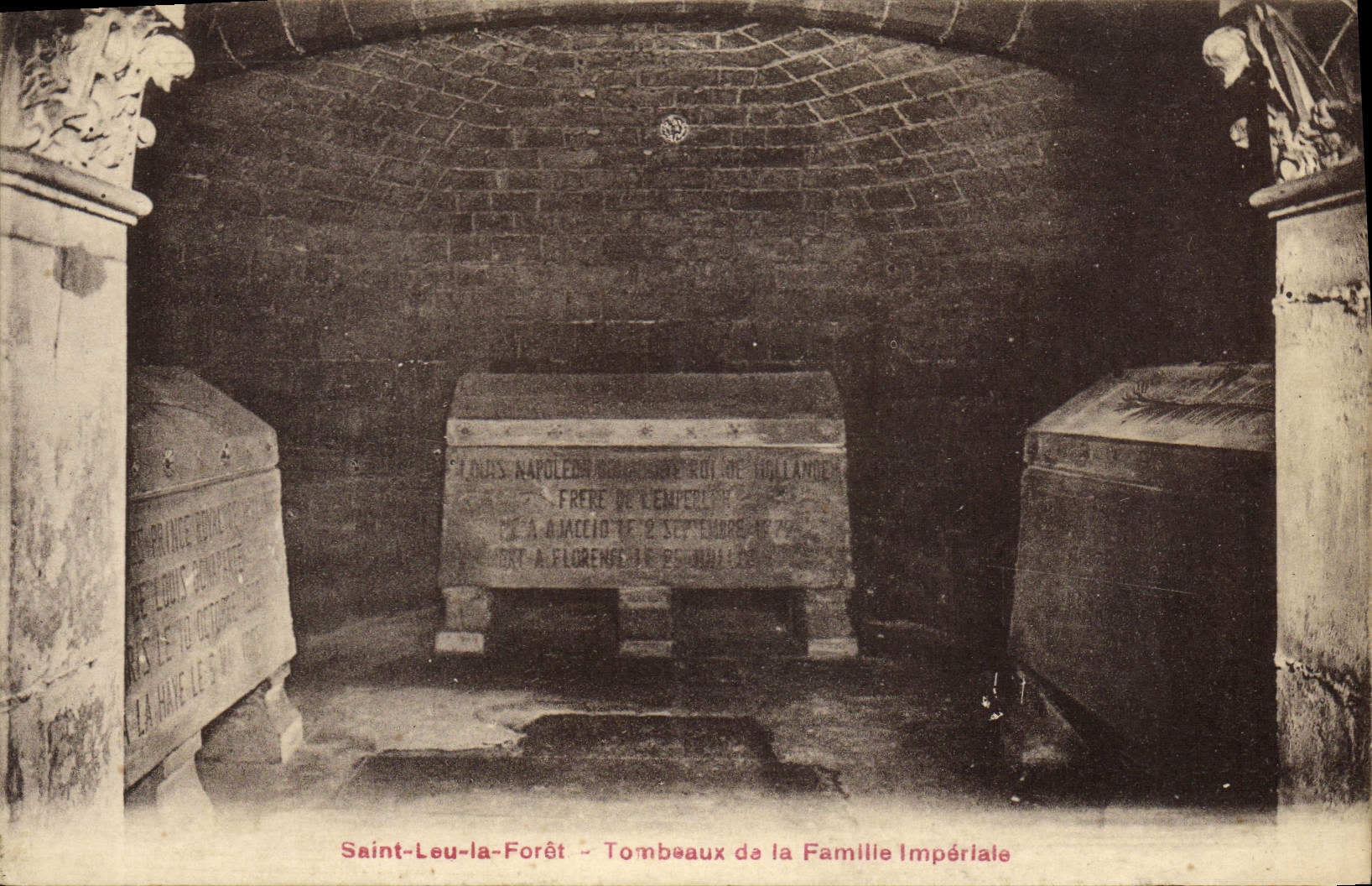 Vintage Postcard Dead Saint Leu the Drill Tombs of the imperial family