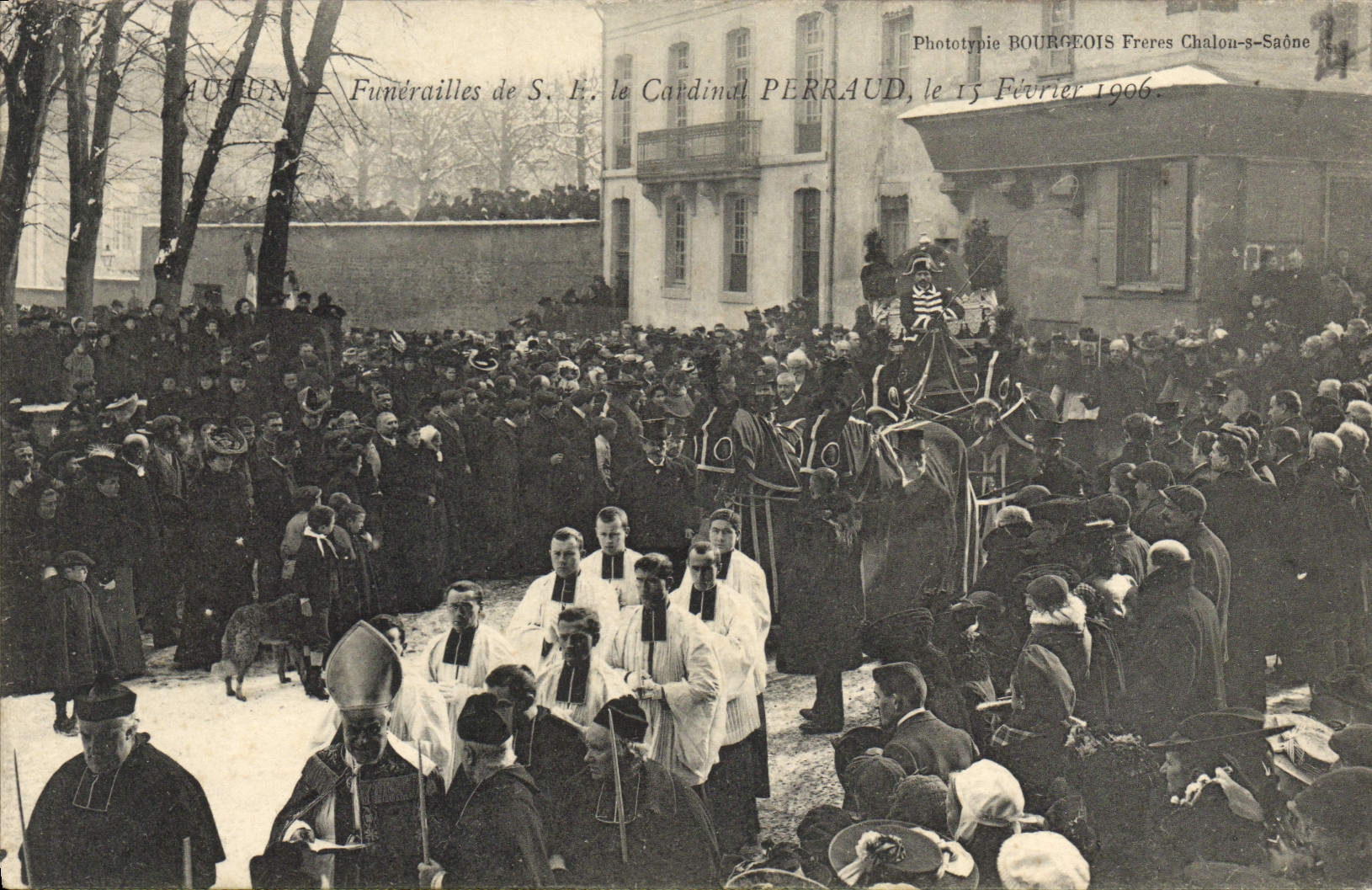 CPA Mort Atu Funerailles de SE le Cardinal Pierraud