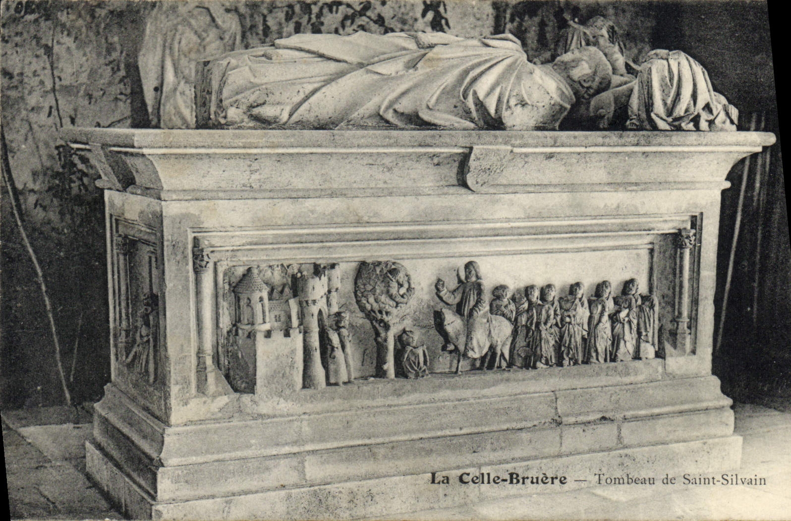Vintage Postcard Dead That Bruere Tomb of Silvain Saint