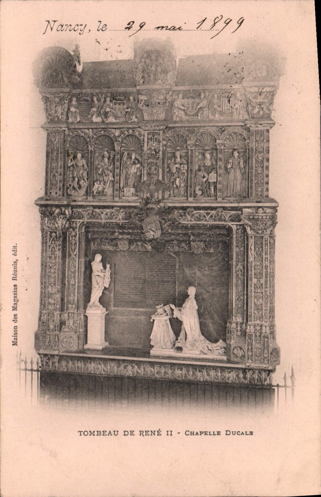 CPA Mort Nancy Tombeau de Rene II Chapelle ducale Carte 1899