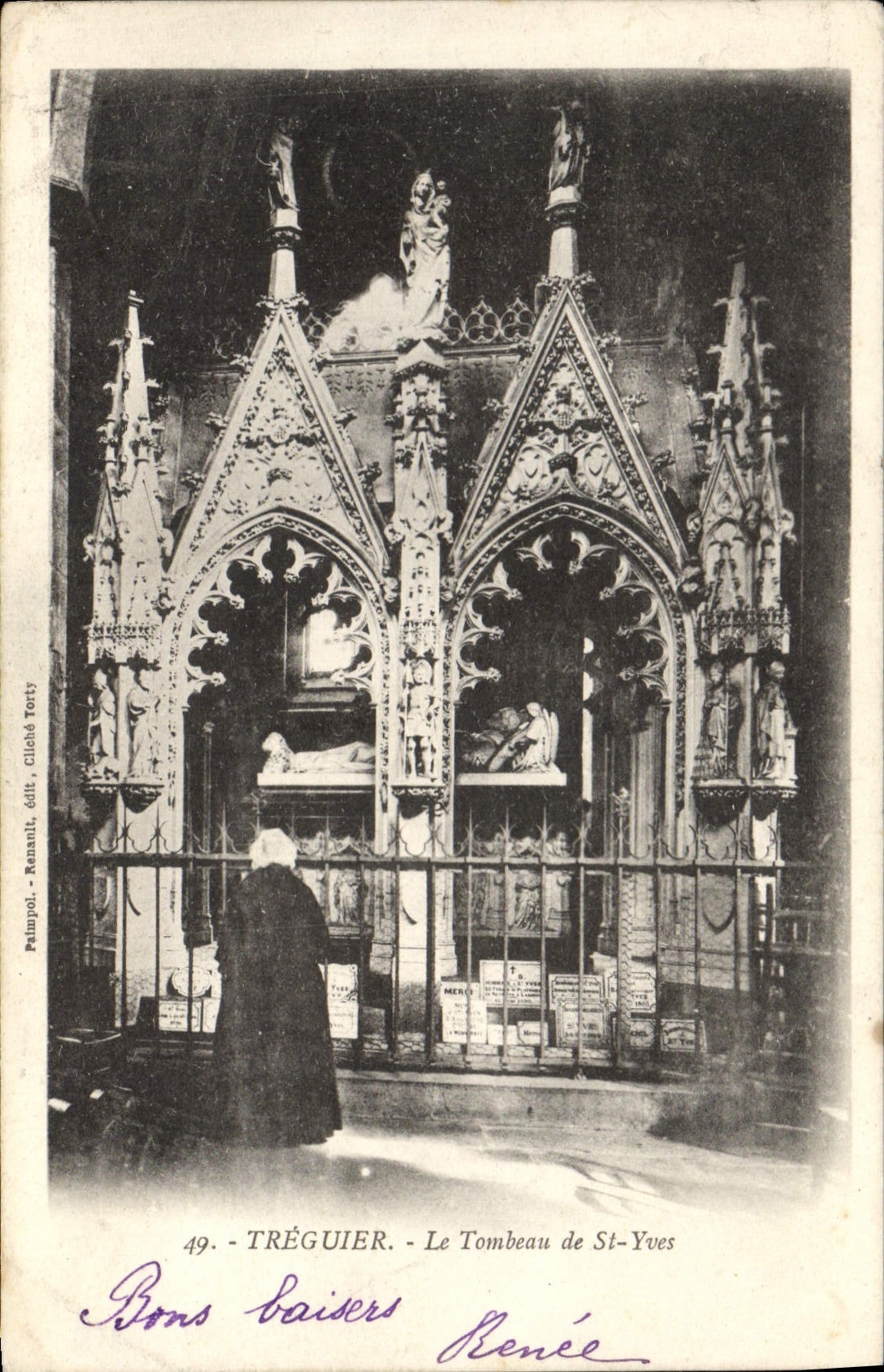 CPA Mort Treguier Le tombeau de St Yves