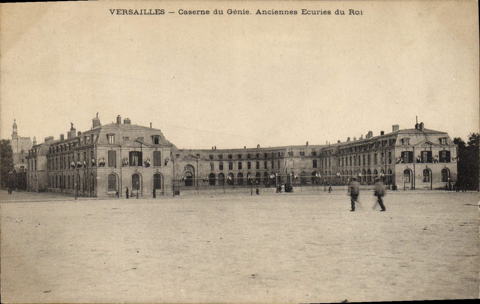 Vintage Postcard Militaria Versailles Quarters Genius Old stables of the King