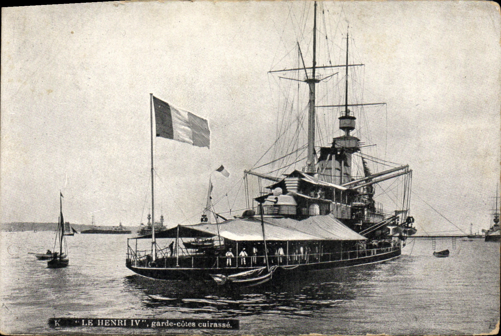 CPA Bateau Le Henri IV Garde cotes cuirasse 