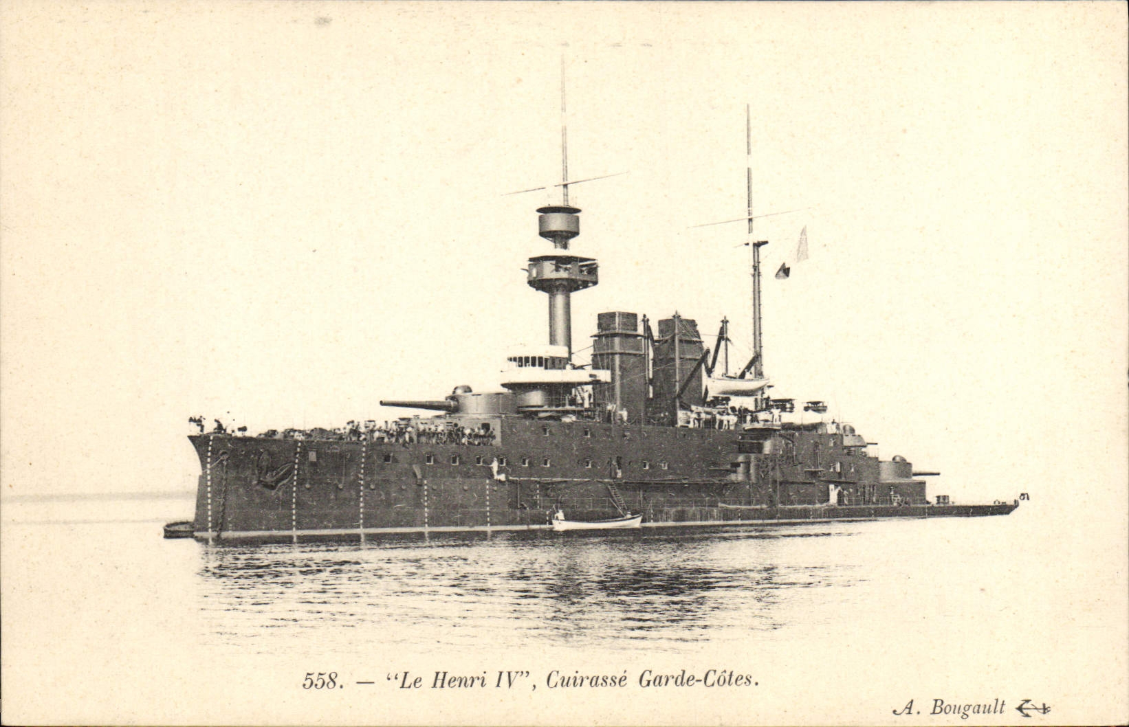 CPA Bateau Le Henri IV Cuirasse Garde Cotes 