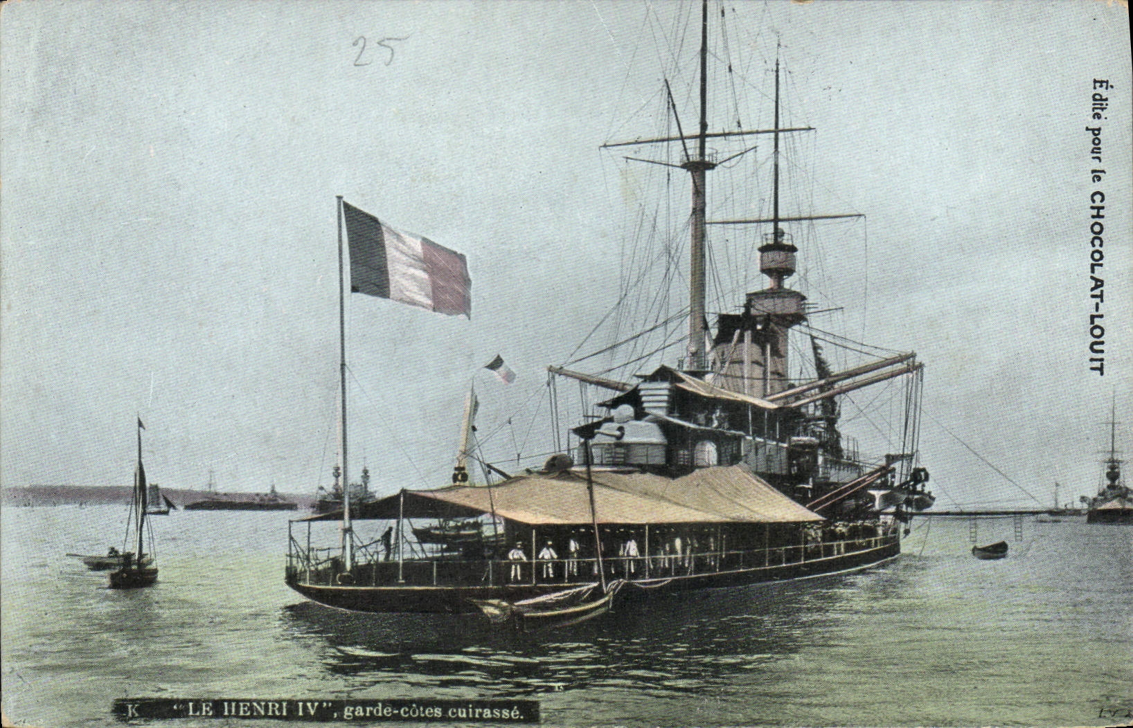 CPA Bateau Le Henri IV Garde cotes cuirasse 