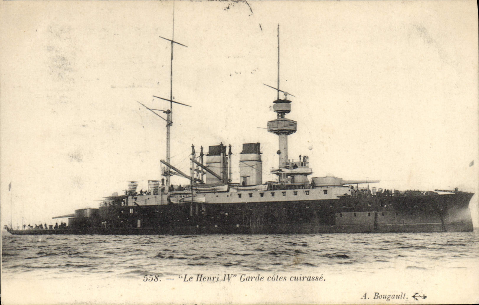 CPA Bateau Le Henri IV Garde cotes cuirasse 