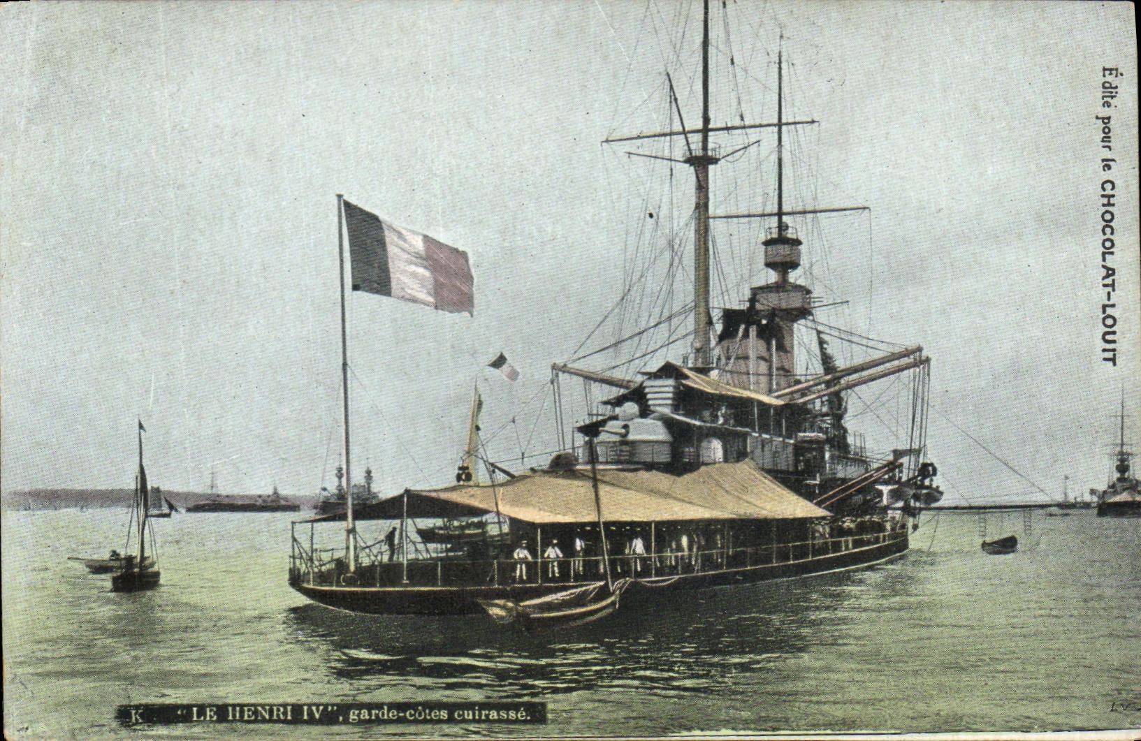 CPA Bateau Le Henri IV Garde Cotes cuirasse 
